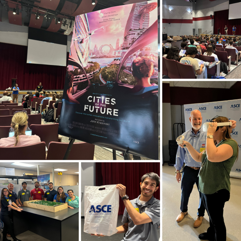 On November 5th, 2024 - (AKA ASCE Day), the Jax YMG partnered with Florida Civil Educators Foundation (FCEF) to host a movie screening of the ASCE Cities of the Future film at Creekside High School.