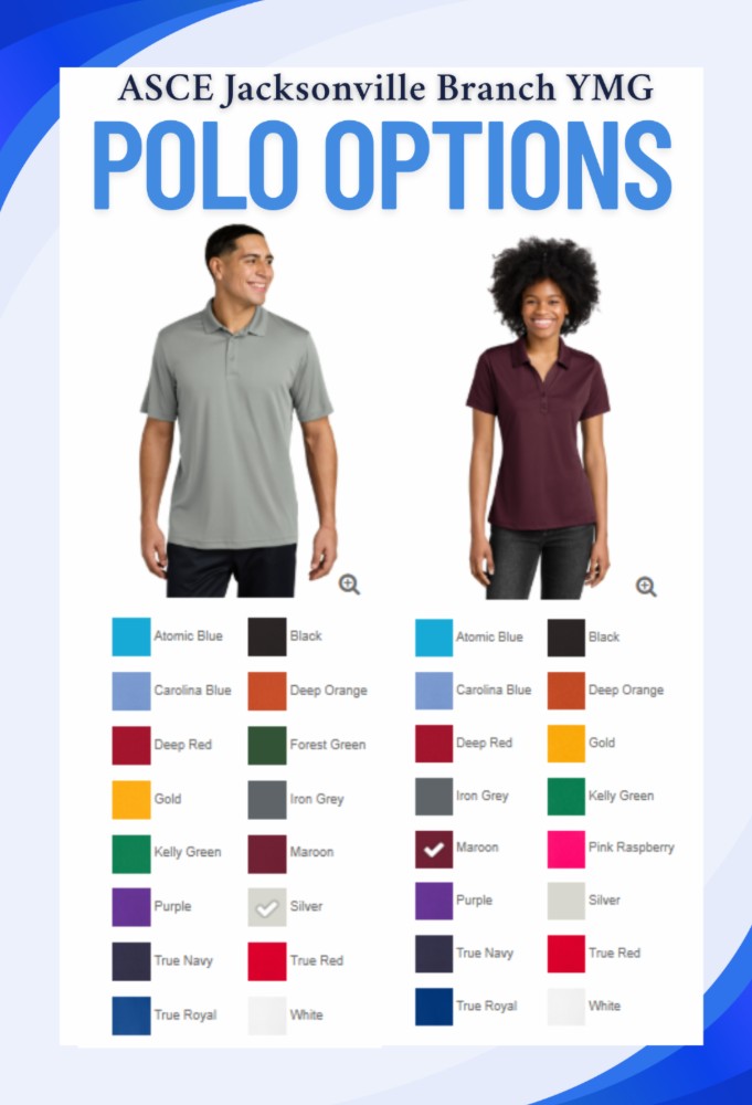 Show your ASCE pride with our stylish and comfortable Nike polos. Perfect for meetings, site visits, and casual wear, these high-quality shirts feature an embroidered ASCE logo and a range of color options to choose from.